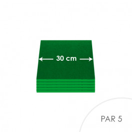 Cartons à entremets - Vert Sombre - Carrés 30 cm