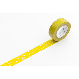 Washi Masking Tape | Moutarde grêlé Blanc