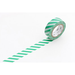 Washi Masking Tape | Rayures Vert Emeraude