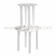 12 Colonnes Blanches SPS - Haut. 22,5 cm