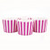 6 Darioles en Carton (Party Cups) | Rayées Fuchsia et Blanc 