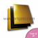 25 Gold / Black Mirror Cake Cards | Square