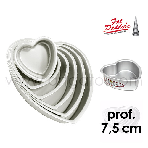 Fat Daddio's® Heart Cake Pans 7,5 cm Deep Artgato