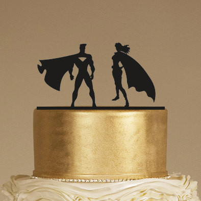 wedding cake topper superman - Artgato