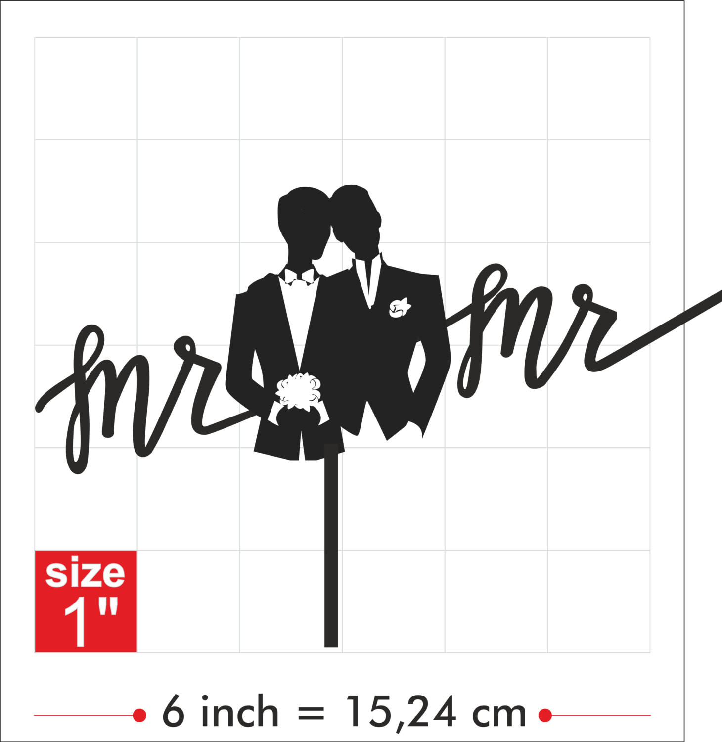 Wedding Cake Topper Men Couple Artgato