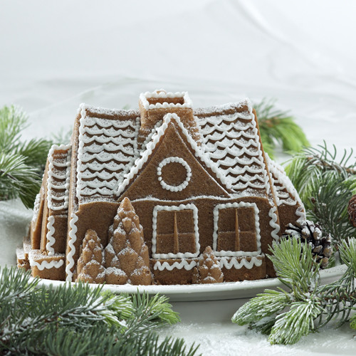 Nordicware Cake Pan Gingerbread House Artgato Nordicware Cake Pan Gingerbread House Artgato