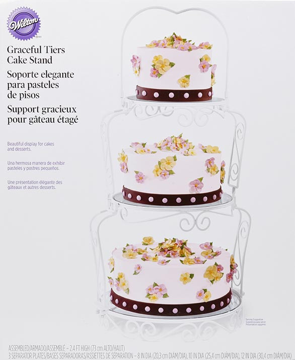 Wilton Cake Display Graceful Tiers Cake Stand Artgato Wilton Cake Display Graceful Tiers Cake Stand Artgato