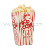 6 Popcorn Boxes - Vintage-Style Red