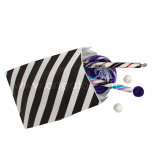 12 Party Favour Bags | Striped Black