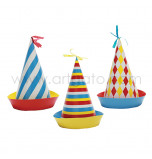 Circus Birthday Party | 6 Party Hats, 3 assorted Designs