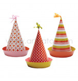 Sweet Soiree Birthday Party | 6 Party Hats, 3 assorted Designs