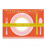 Sweet Soiree Birthday Party | 12 Placemats - 37,5 x 25 cm