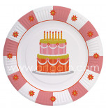 Sweet Soiree Birthday Party | 8 Round Plates 20 cm