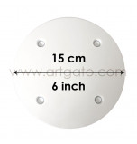 Plateau Rond Blanc SPS - Ø 15 cm 