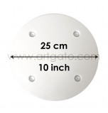 Plateau Rond Blanc SPS - Ø 25 cm 