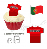 Maillot Equipe Portugal - Maillot et Réalisation Cupcake