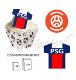 Wafer Toppers | Football T-Shirts 43 x 45 mm - FC Paris Saint Germain / PSG