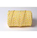 Chunky Baker's Twine | Two tone White and Yellow - 10 m Spool