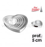 Fat Daddio's® Heart Cake Pans -   5 cm Deep