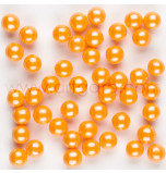 Shimmer Sugar Pearls | Orange - 370 g Jar