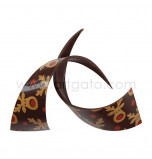 Chocolate Decorations | Ribbons Dark Chocolate "Rudolf" 9 cm - 69 pieces