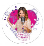 Edible Cake Topper | Violetta (Film) - Violetta with microphone, Wafer Cake Disc Ø 20 cm
