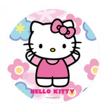 Edible Cake Topper | Hello Kitty - Pink Dress, Wafer Cake Disc Ø 20 cm