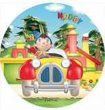 Edible Cake Topper | Noddy - Noddy in Yellow Taxi, Wafer Cake Disc Ø 20 cm