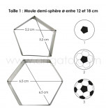 Sugarcraft Cutter - Metal | Football – Hexagon and Pentagon, for 15 cm Cake Pan