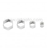 SUGARCRAFT CUTTERS | Hexagon, Set of 4 Sizes - Tinplate