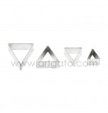 SUGARCRAFT CUTTERS | Triangle, Set of 4 Sizes - Tinplate