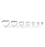 SUGARCRAFT CUTTERS | Heart, Set of 7 Sizes - Tinplate