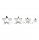 SUGARCRAFT CUTTERS | Star, Set of 4 Sizes - Tinplate