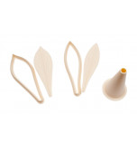 SUGAR FLOWER CUTTERS | Lily - Exotic Lily, Set of 3 Sizes + Veiner & Former - Plastic