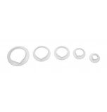 SUGAR FLOWER CUTTERS | Rose - Rose Petal, Set of 5 Sizes - Plastic