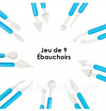 Jeu de 9 Ébauchoirs Ateco