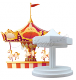 Novelty Cake Dummy | Carrousel - Ø 20 cm x 28 cm High