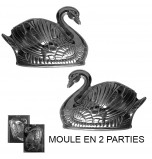 Moule à Chocolat, Cygne 3D (2 moules)