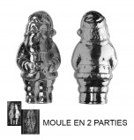 Moule à Chocolat, Grand Père Noël 3D (2 moules)