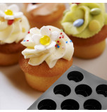 Moule Silicone Cake en Stock® | 11 Mini MUFFINS