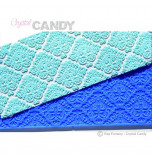 Tapis en Silicone Dentelles Crystal Candy®, Damask