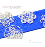 Tapis en Silicone Dentelles Crystal Candy®, Fleurs Cupcakes