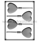 Moule Sucettes Sucre Cuit, Coeur