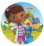 Edible Cake Topper | Doc McStuffins - Dottie & Stufy, Wafer Cake Disc Ø 20 cm