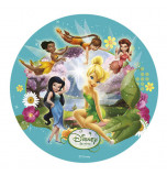 Edible Cake Topper | Disney Fairies - Tinker Bell and Fairies, Wafer Cake Disc Ø 20 cm