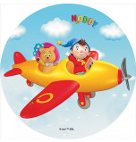 Edible Cake Topper | Noddy - Noddy in Plane, Wafer Cake Disc Ø 20 cm