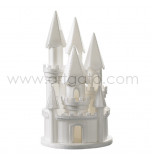 Styrofoam Castle | Donkey Skin's Castle (Lighted) - 34 cm High x Ø 18 cm Basis