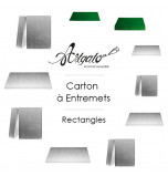 Cartons à Entremets - Argent - Rectangles