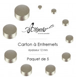 5 Cartons à Entremets - Argent - Ronds