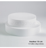 Styrofoam Cake Dummies | Round - 10 cm High - Choice of 12 Sizes